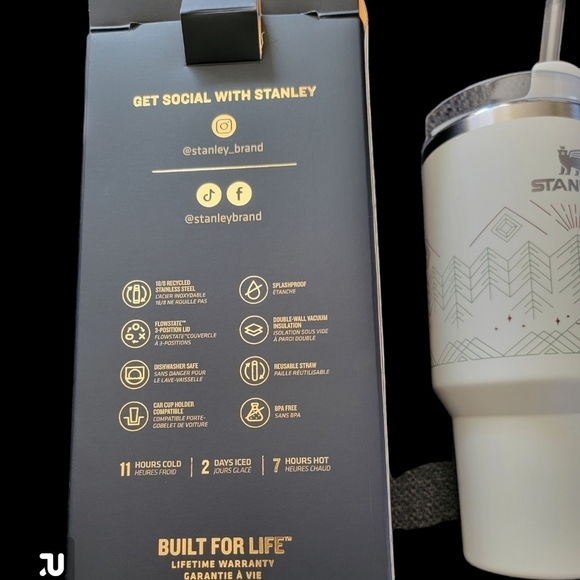 🔥RARE STANLEY🔥 WINTERSCAPE QUENCHER H2.0 FLOWSTATE™ TUMBLER | 40 OZ LIMITED ED - Picture 5 of 6